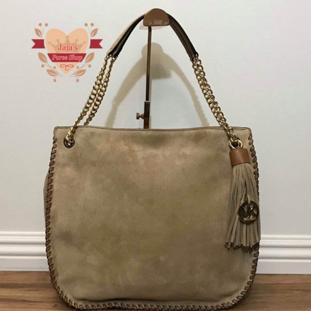 🍂MK Suede Leather Convertible 2-Way Shoulder🍂